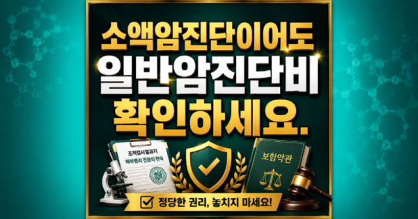 소액암진단비 받았어도 일반암진단비 지급이 가능한지 의심하세요.png
