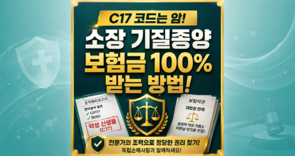 GIST 기스트 위장관기질종양 C17 암진단비 제대로 받는방법 손해사정사 도움을 받아보세요.png