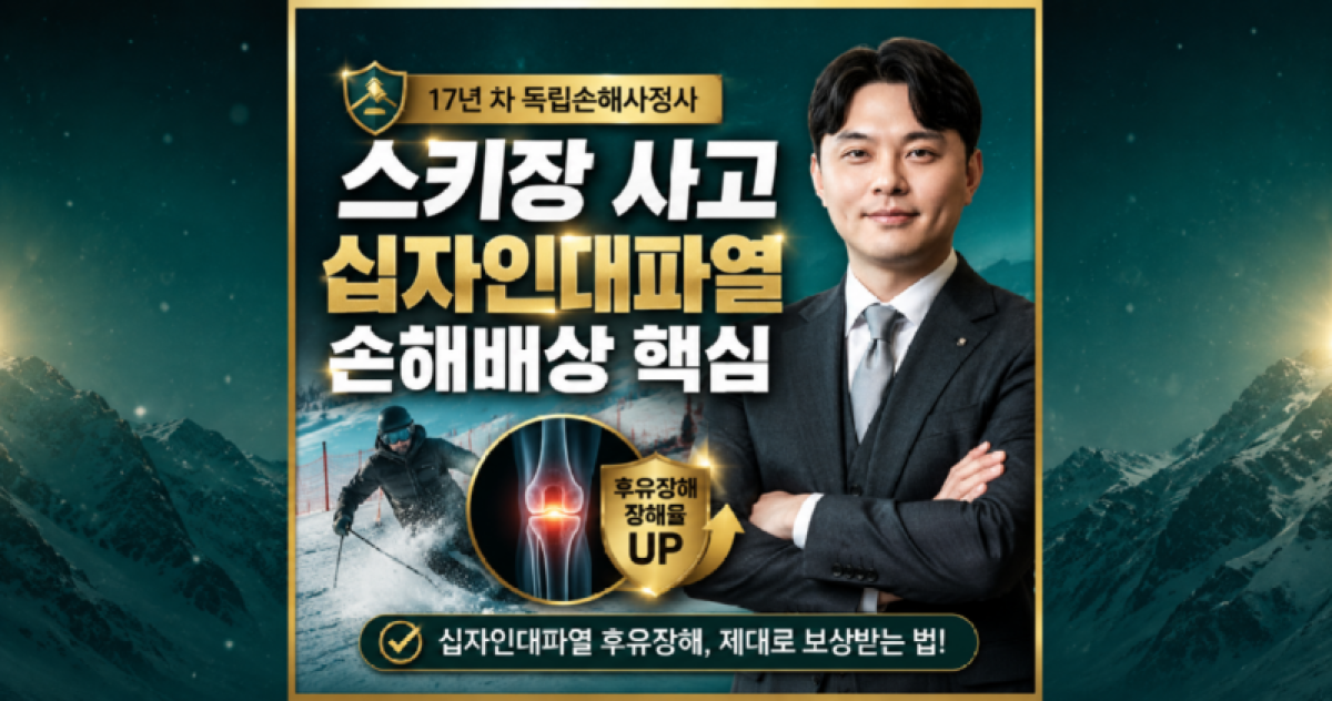 스키장 슬로프사고 십자인대파열 배상책임보험 손해배상 보상사례 17년경력 베테랑 손해사정사가 설명드립니다.png