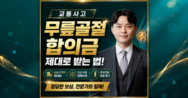 무릎골절 교통사고합의금 상실수익액 손해사정 추천해주세요 후유장해 평가와 보험사 대응 방법은.png